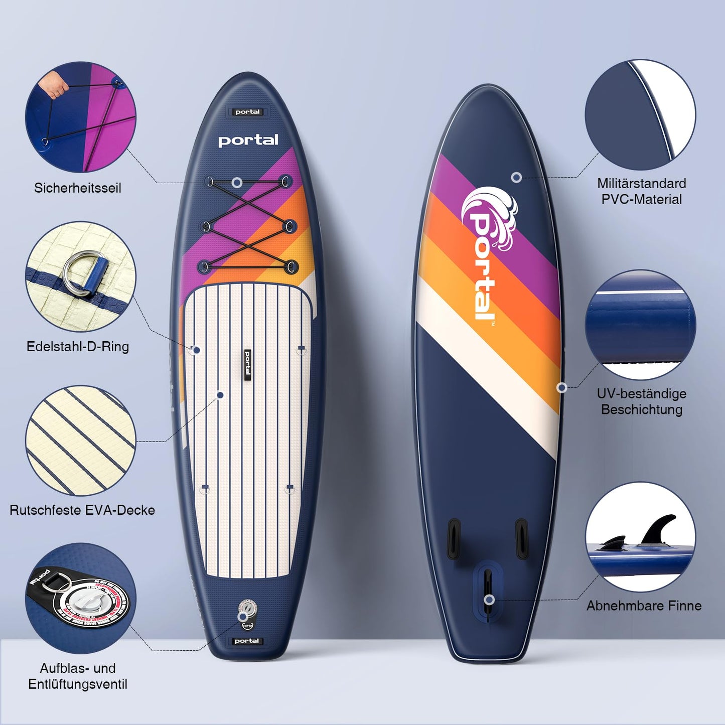 Portal aufblasbares SUP Board, 320 cm, mit Komplett-Set