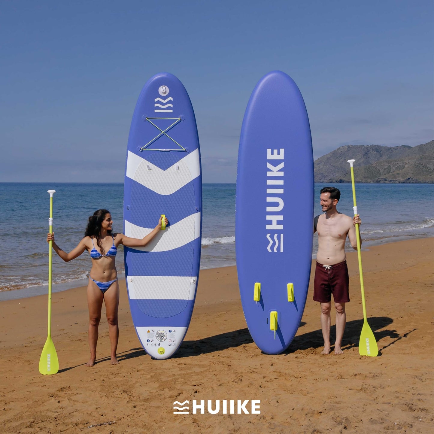 HUIIKE aufblasbares SUP Board, bis 130 kg, 305 cm, mit Zubehör-Set