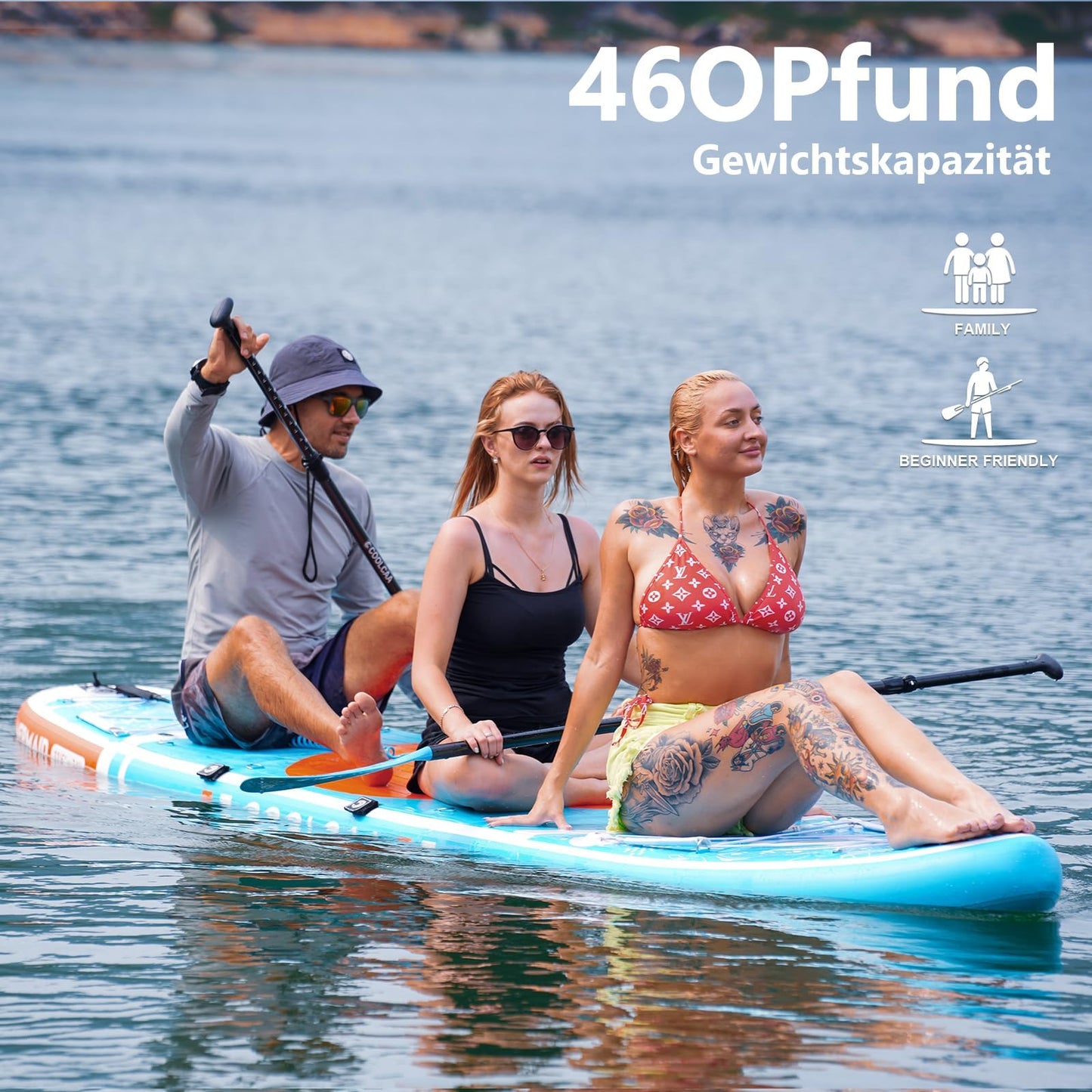 COOLCAA Stand Up Paddle Board, mit Premium-Set, bis 210 kg