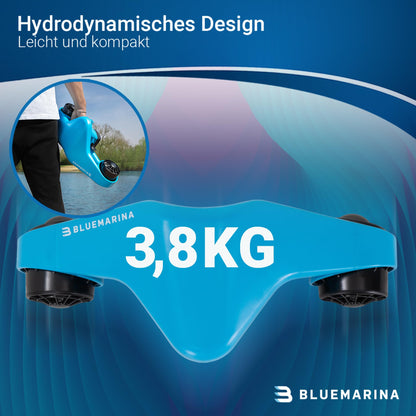 Bluemarina Orca Unterwasserscooter, 2x 500W Motoren, 5.4 km/h, 30 m Tiefe