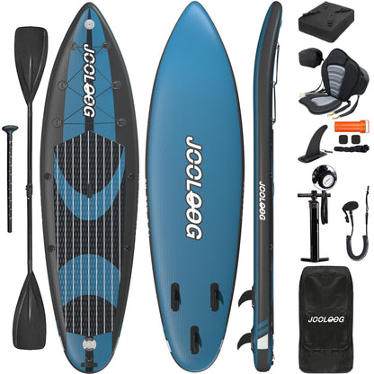 JOOLOOG aufblasbares SUP Board, mit Kajaksitz, 320 cm, Blau