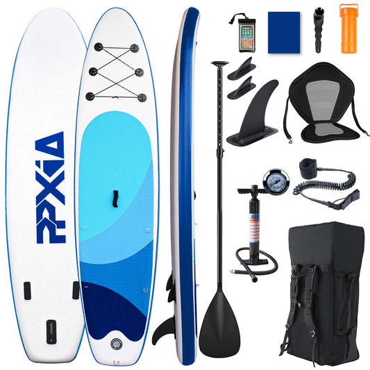 Aufblasbares SUP Board mit Sitz, 320 cm, bis 200 kg, Blau