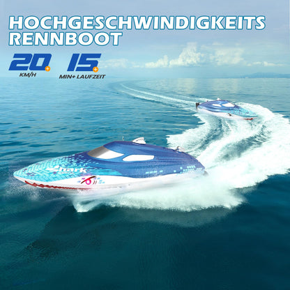 DEERC Haiboot RC Boot, 20+ km/h, mit LED-Licht, für Kinder ab 8 Jahre