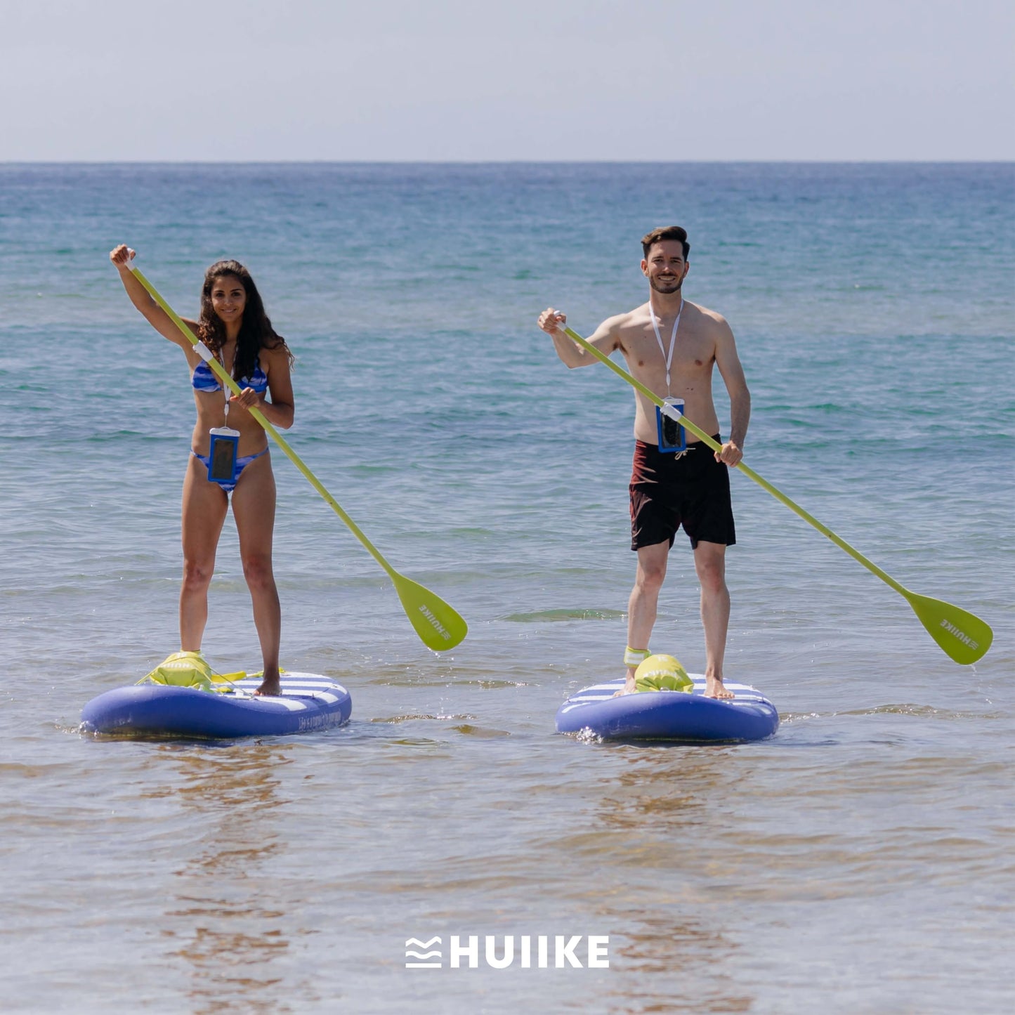 HUIIKE aufblasbares SUP Board, bis 130 kg, 305 cm, mit Zubehör-Set