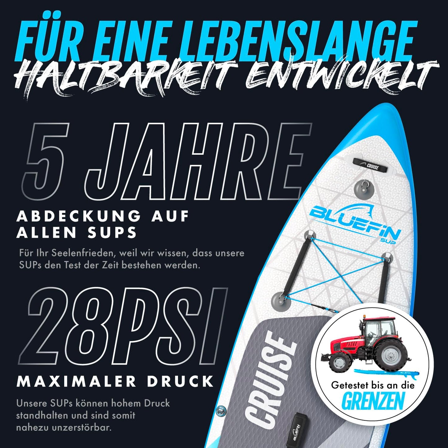 Bluefin CRUISE SUP Board Set, 10'8", Blau