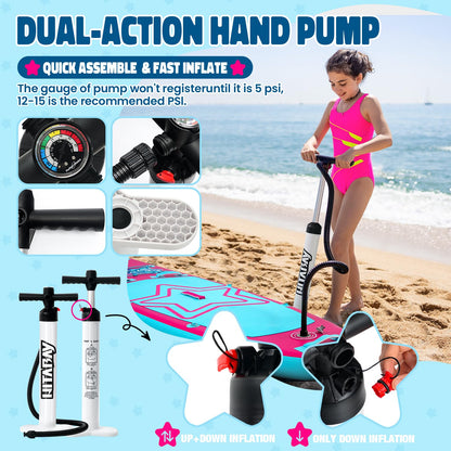 Aufblasbares SUP Board Set für Jugendliche und Kinder, bis 80 kg