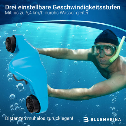 Bluemarina Orca Unterwasserscooter, 2x 500W Motoren, 5.4 km/h, 30 m Tiefe