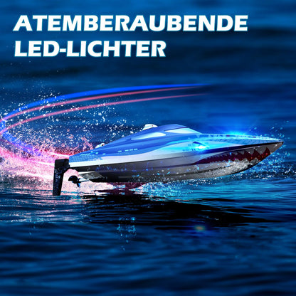 DEERC Haiboot RC Boot, 20+ km/h, mit LED-Licht, für Kinder ab 8 Jahre