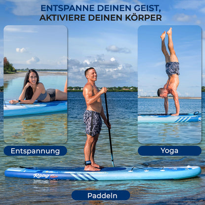SereneLife aufblasbares SUP Board, mit Komplett-Set